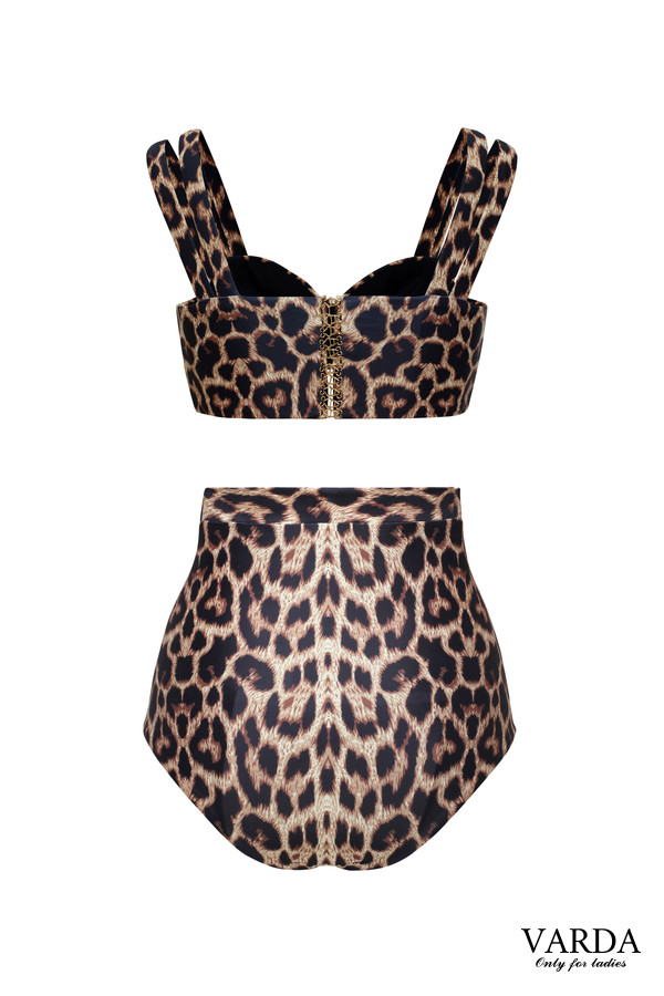 Leopard print hot sale underwire swimsuit